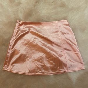 BoutineLA silk pink skirt